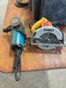 DeWalt circular saw/ large angle grinder