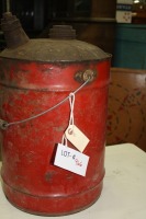 large vintage red gas can