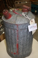 large galvanized gas can