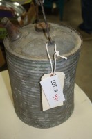 galvanized gas can