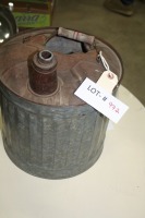 galvanized gas can (needs repair)