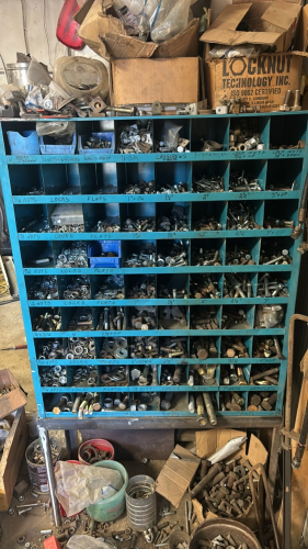 Bolt bin/stand and contents