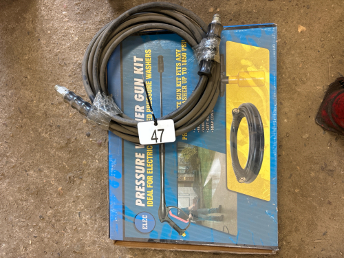 New pressure washer hose and wand