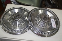 2 1965-66 Fairlane hubcaps