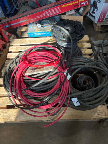 Assortment of nylon hose/ cable and rubber line
