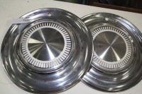 2 1961-62 Plymouth hubcaps