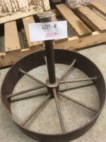 wagon wheel stand