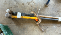 2 sledge hammers, C clamp