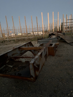 Approx 50&rsquo; cedar rapids crusher frame (single axle)