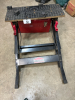 Tool box and retractable work bench