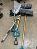 Snow shovels, grain shovel and gutter cleaner