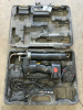 Battery powered grease gun w/battery and charger