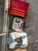 Car seat covers, tire chain, emergency reflectors