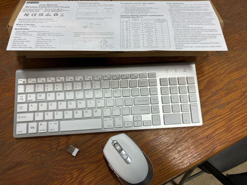 4-New wireless keyboards & mouse