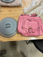 1 pink purse & microwave cover