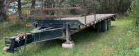 2003 Norbert 25’ flat deck trailer with 10’ ramps