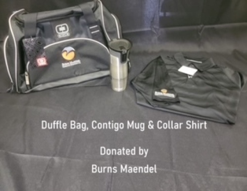 duffle bag contigo mug & collar shirt""