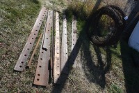 Misc. Electric wire, barb wire, grader blades