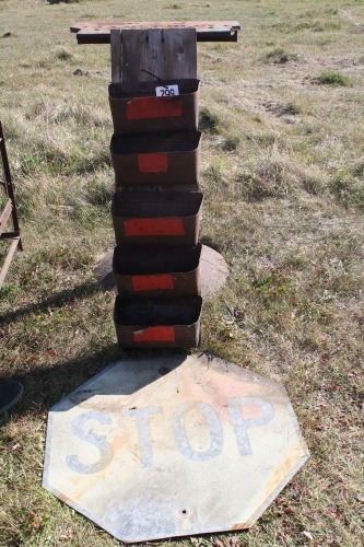 HD metal stand, shop organizer, stop sign