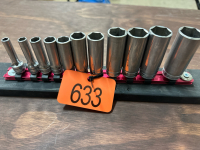 Snap-on 3/8drive deep sockets 1/4-7/8