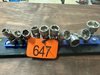 Westward 3/8drive metric swivel sockets 10-19mm