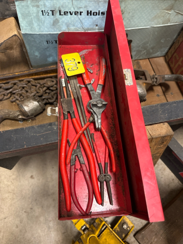Gray snap ring pliers