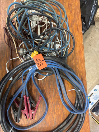 Extension cord, jumper cable