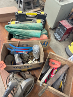 Circular saw,tarps,misc sockets&tools