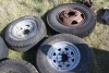Bf Goodrich 285/70/17 (like new), Bridgestone LT 235/85/16 10 ply on trailer rim, 8.25R20 on rim, 2 - 245/75/16 on rims