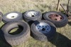 Bf Goodrich 285/70/17 (like new), Bridgestone LT 235/85/16 10 ply on trailer rim, 8.25R20 on rim, 2 - 245/75/16 on rims - 3