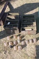 Misc. Shop sundry in military cases, insulators