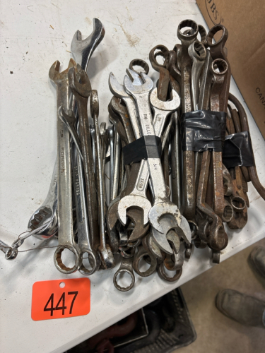 Standard and metric boxend and open end wrenches