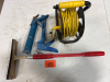 Extension cord, window washer and caulking guns