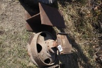 18" large I beam, metal stand