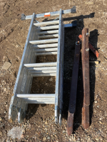 Ladder and 2-bale prongs