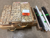Assortment of Wood letters