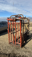 Manual squeeze chute