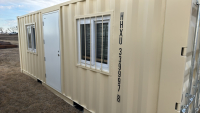 19&rsquo; storage container w/end doors &side walk in door