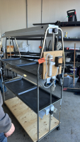 3 tier greenhouse stand with grow lights