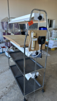 3 tier greenhouse stand with grow lights