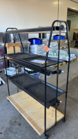 3 tier greenhouse rack w/grow lights