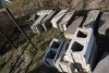 auger spout, cinder blocks, cement blocks - 3