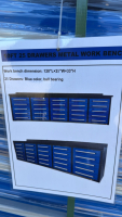 New 10&rsquo; 25-drawer work bench