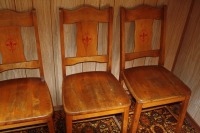4 antique wooden chairs