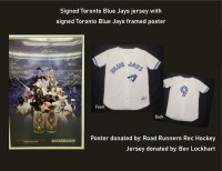 Signed Toronto Blue Jays jersey & Signed Toronto Blue Jays poster