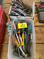 Assortment of screwdrivers, pliers etc