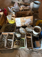 Assorted bolts nuts washers