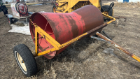 Metal swath roller