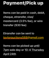 Payment and pick up