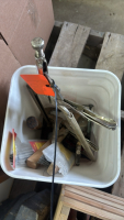 Assortment of clamps and tools
